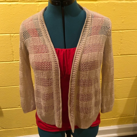 Charter Club Sweaters - Beige, Petite, Charter Club Cardigan